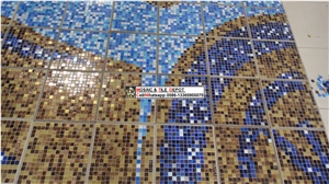 Swimming Pool Medallions, Mosaic Medallions,Glass Mosaic