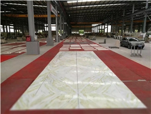 China Origin Blue & White Onyx Slabs & Tiles