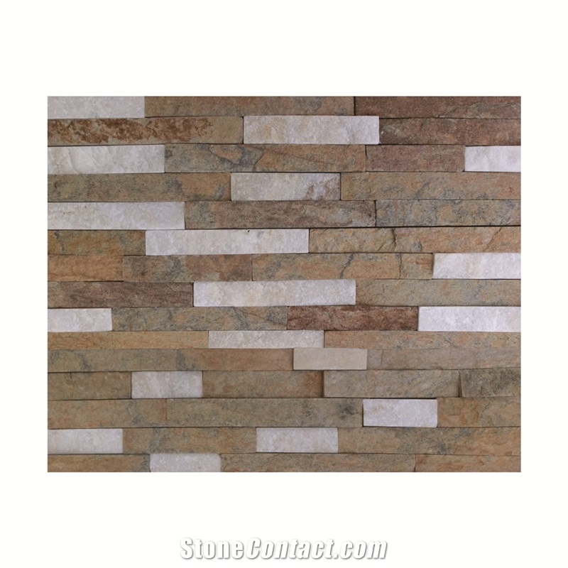 Gc-103cl Multicolor Quartzite/Cultured Stone/Stone Veneer/Wall Stone