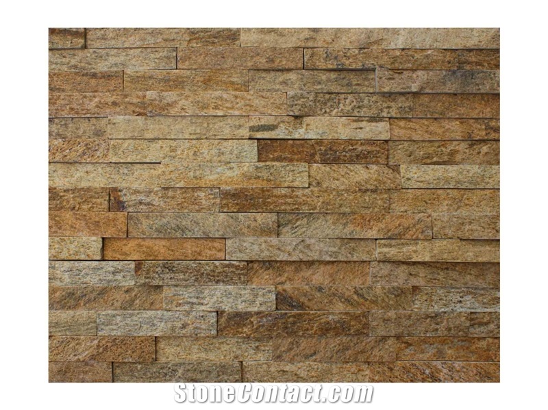 Gc-107 Gold Quartzite/Cultured Stone/Stone Veneer/Wall Stone