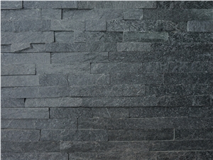 Black Quartzite Culture Stone/Veneer/Wall Cladding 15*60 Black Quartzite Culture Stone/Veneer/Wall Cladding 15*60