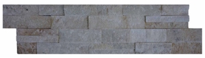 Cheap White Quartzite Stone Strips, a Grade Glued Cultured Stones Ledges Stone Veneer for Fireplace Wall Decoration