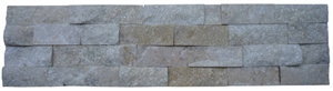 Cheap White Quartzite Stone Strips, a Grade Glued Cultured Stones Ledges Stone Veneer for Fireplace Wall Decoration