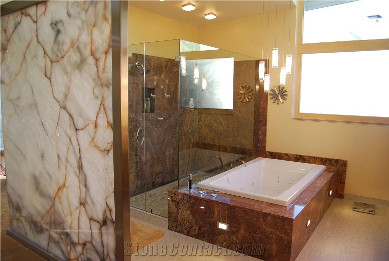 Natural Exotic Quartzite Bathroom