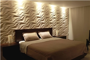3d Travertine Wave Wall Panels