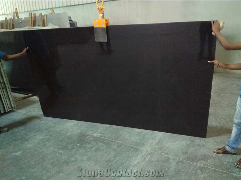 Absolute Black, Black Galaxy, Black Forest and Black Pearl Granite
