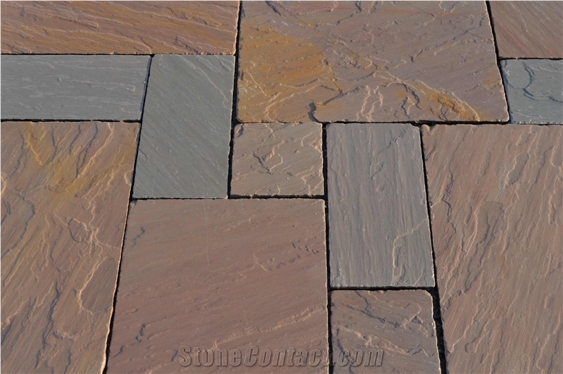 Autumn Brown, Desert Brown, Modak, Buff, Rajgreen and Mint Sandstone