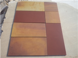 Autumn Brown, Desert Brown, Modak, Buff, Rajgreen and Mint Sandstone