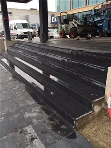 Black Basalt Entrance to Hotel Amsterdam