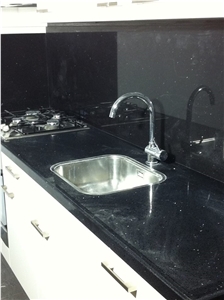 Black Granite Kitchen Custom Countertop Black Granite Kitchen Custom Countertop