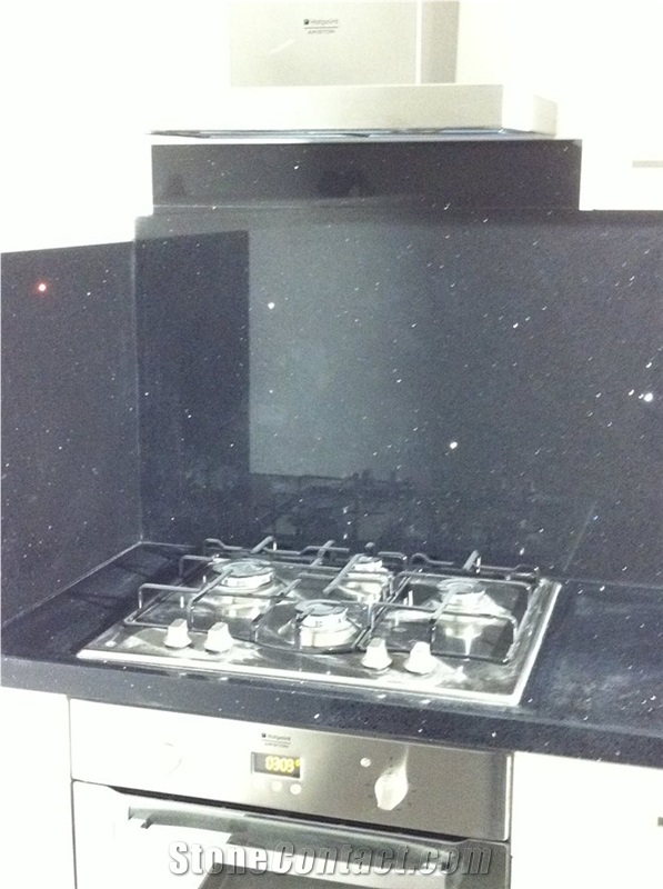 Black Granite Kitchen Custom Countertop