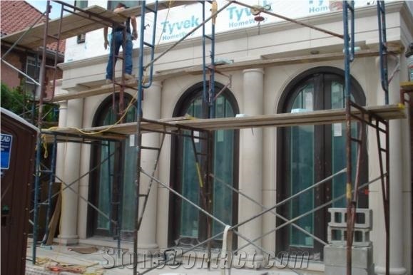 Moleanos Beige Limestone Columns