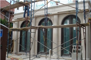 Moleanos Beige Limestone Columns