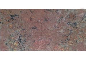 Jw Nibiru-Dark Red Dust Feeling Artificial Quartz Slab for Bathroom Flooring