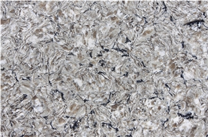 Jw Vortex-Non Porous Artificial Quartz Stone Slab for Wash Basin and Bath Top