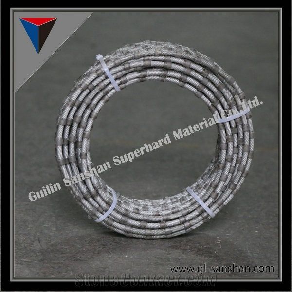 Sanshan Plastic Diamond Wires for Cutting Stones, Granite and Marble Cutting Ropes, Diamond Cables, Diamond Tools, New and Hot Wire Saw