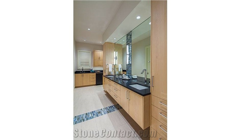 Bath Top Caesarstone in Jet Black