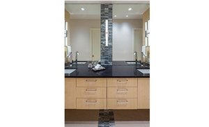 Bath Top Caesarstone in Jet Black