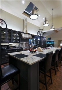 Kitchen Center Island with Granite Counter Top