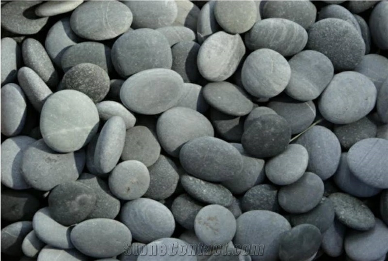 Black Pebble Stone, Natural