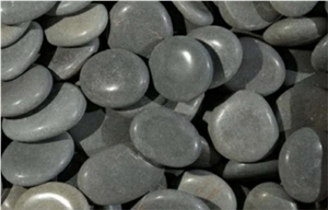 Black Pebple Stone, Polished