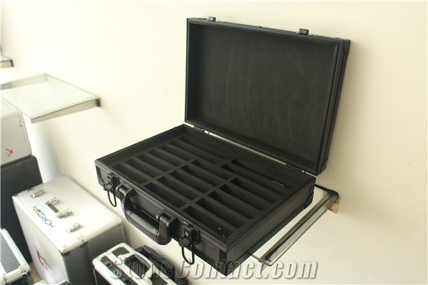 Small Stone Sample Display Case Marble and Granite Stone Display Case