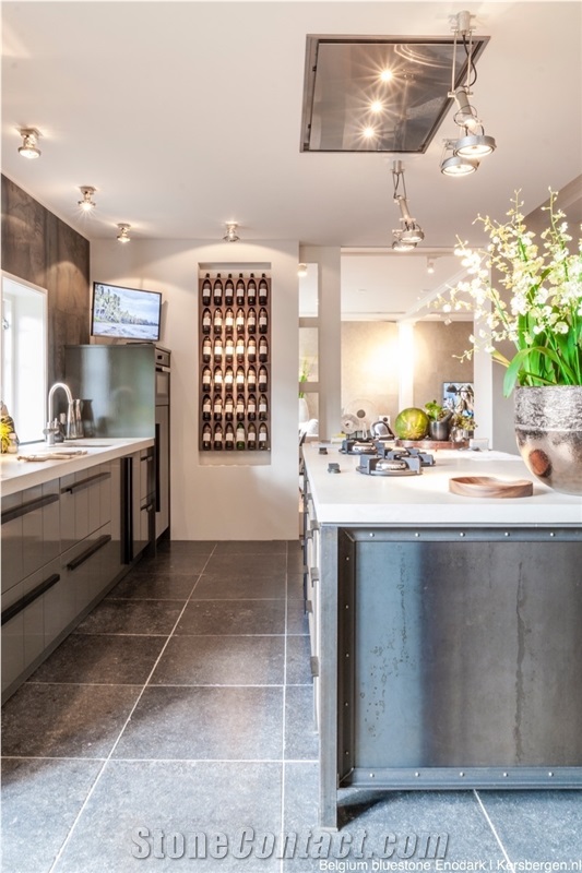 Aged Belgium Bluestone Tiles, Belgian Blue Stone Enodark