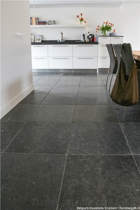 Aged Belgium Bluestone Tiles, Belgian Blue Stone Enodark