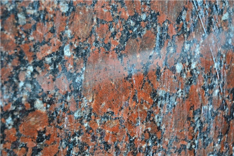 Rosso Santiago Granite Slabs