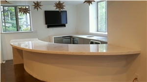 Opal White Marble Bar Top Opal White Marble Bar Top