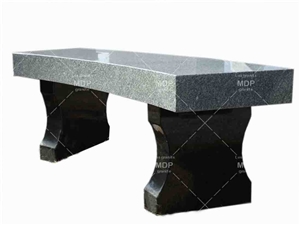 Misty Gray Granite Memorial Benches