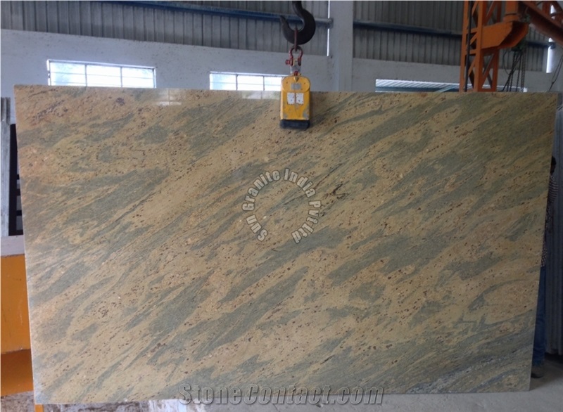 Kashmir Gold Dark Texture Granite Slabs