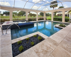 Travertine Pool Pavers, Pool Coping