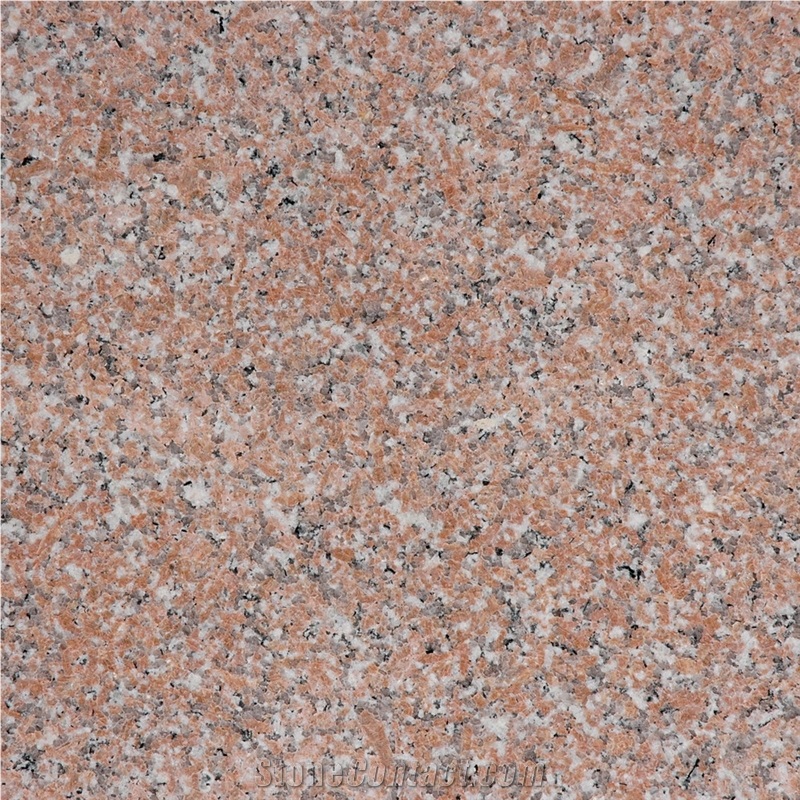 G696 Granite, Frisk Red,Hibiscus Red,Salmon Brown,Shanhai Rose,Yong Red,Yongding Hong,Yongding Red, China Red Granite Tiles, Flamed, Bush Hammered, Paving Stone, Courtyard, Driveway, Exterior Pattern