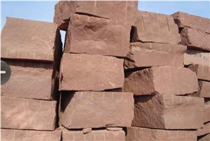 Shandong Red Wood Sandstone Slabs & Tiles, China Red Sandstone