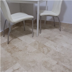 Classic Cross Cut Honed Travertine 40.6 X 20.3 X 1.2 cm