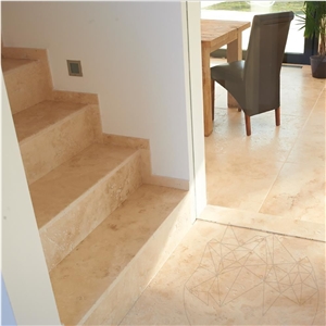 Classic Cross Cut Travertine Honed Cut-To-Size Slabs 2 cm