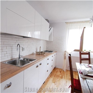 Fileti Tumbled Thassos Marble Tiles 5 cm X Fl X 1.3 cm