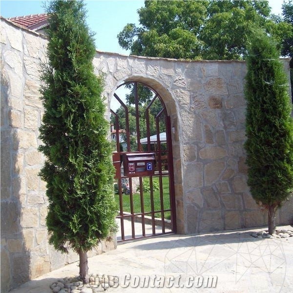 Homa Polygonal Slate Wall Covering, Building