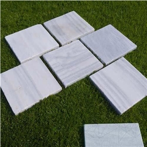 Kavala Cross Cut Tumbled Marble 40 X 40 X 4.5 cm (Japanese Garden Stepping Stones)