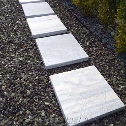 Kavala Cross Cut Tumbled Marble 40 X 40 X 4.5 cm (Japanese Garden Stepping Stones)
