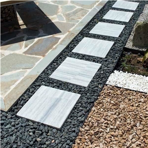 Kavala Cross Cut Tumbled Marble 40 X 40 X 4.5 cm (Japanese Garden Stepping Stones)