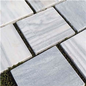 Kavala Cross Cut Tumbled Marble 40 X 40 X 4.5 cm (Japanese Garden Stepping Stones)