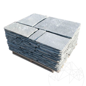 Kavala Hand Cut Riven Slate Roman Pattern 3-4cm Patio Pavers