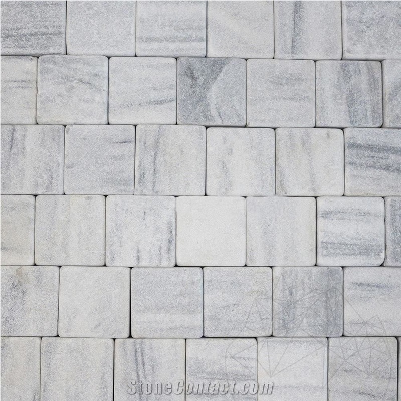 Kavala Marble Tumbled Cobblestone 10 X 10 X 4-5 cm