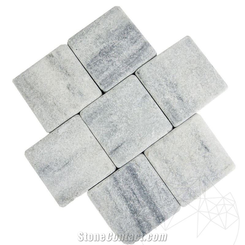 Kavala Marble Tumbled Cobblestone 10 X 10 X 4-5 cm