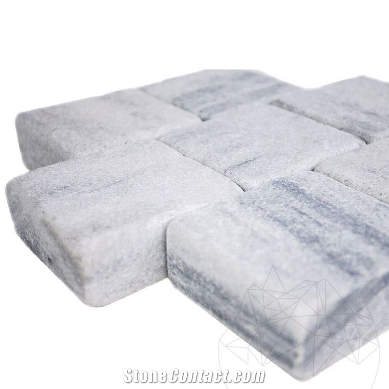 Kavala Marble Tumbled Cobblestone 10 X 10 X 4-5 cm