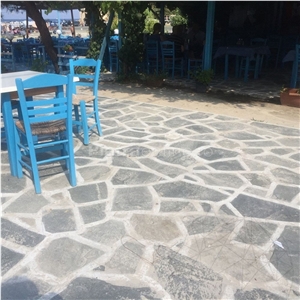 Kavala Polygonal Slate Flagstone Courtyard