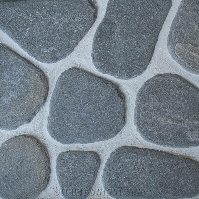 Kavala Polygonal Slate - Tumbled Pavers