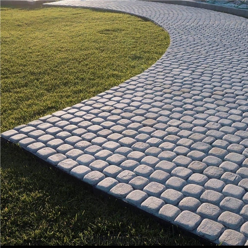 Kavala Semi White Marble Tumbled Cobblestone 10 X 10 X 3-5 cm